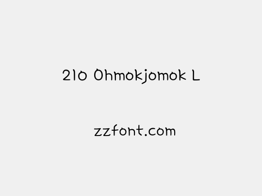 210 Ohmokjomok L