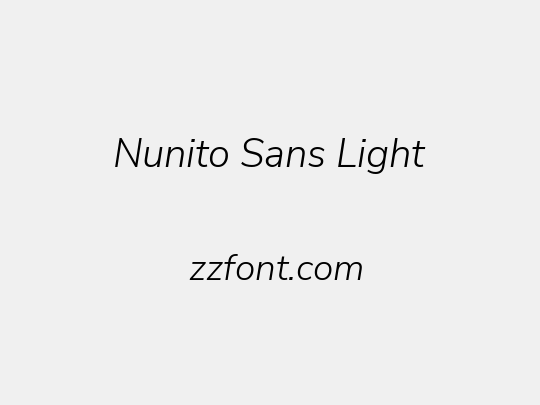 Nunito Sans Light