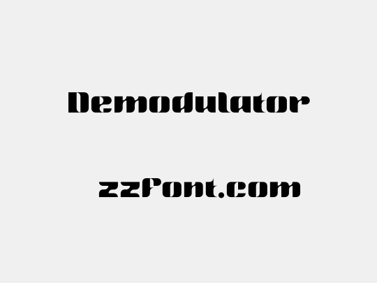 Demodulator