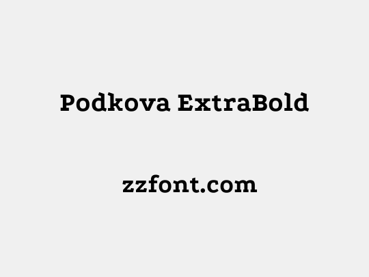 Podkova ExtraBold