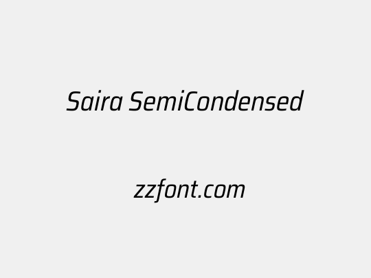 Saira SemiCondensed