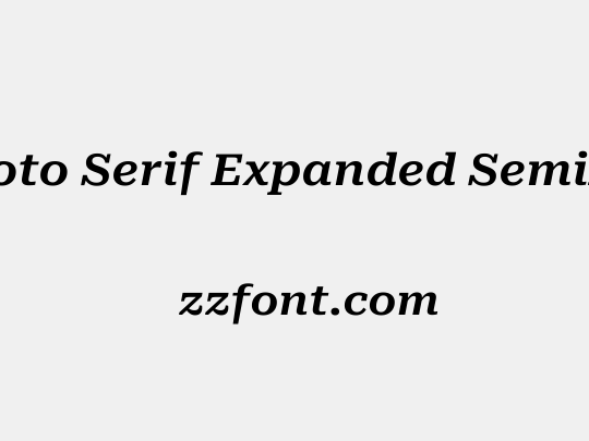 Roboto Serif Expanded SemiBold