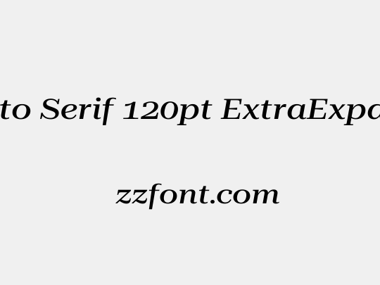 Roboto Serif 120pt ExtraExpanded Medium