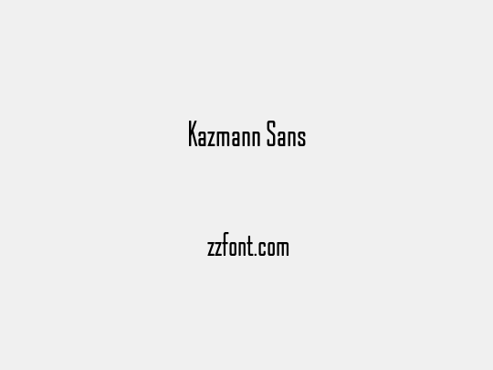 Kazmann Sans