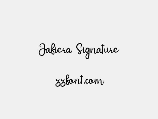 Jafiera Signature