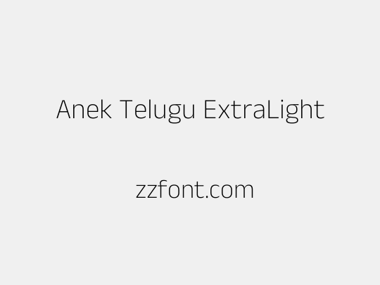 Anek Telugu ExtraLight