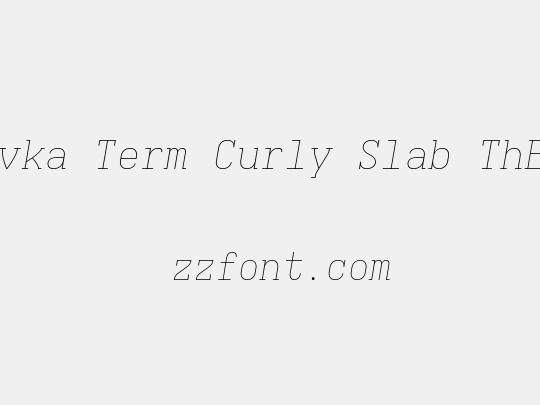 Iosevka Term Curly Slab ThExObl