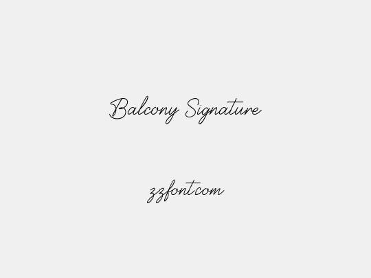 Balcony Signature