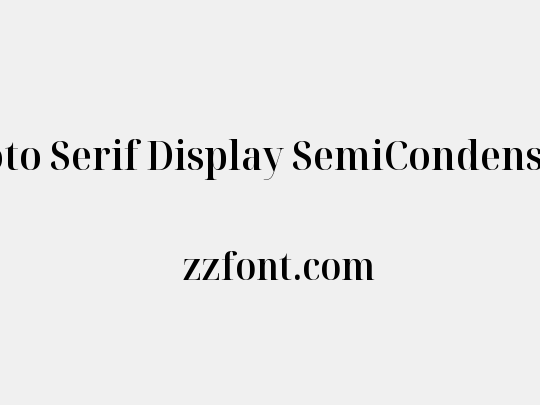 Noto Serif Display SemiCondensed SemiBold