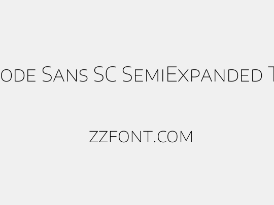 Encode Sans SC SemiExpanded Thin