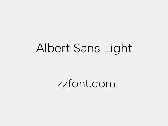 Albert Sans Light