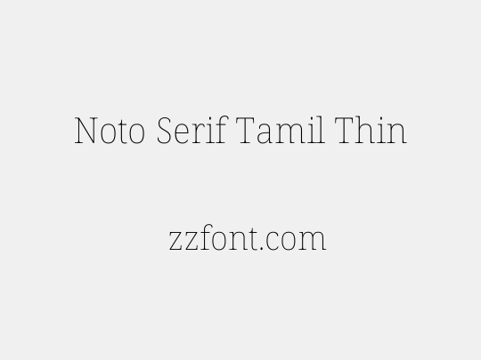 Noto Serif Tamil Thin