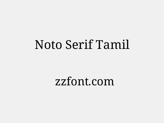 Noto Serif Tamil