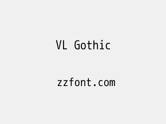 VL Gothic