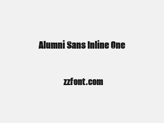 Alumni Sans Inline One