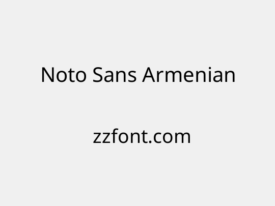 Noto Sans Armenian