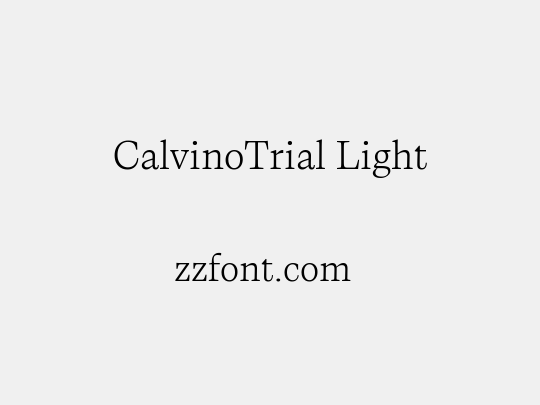 CalvinoTrial Light