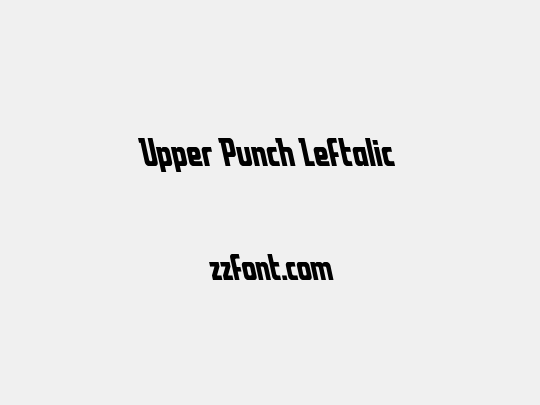 Upper Punch Leftalic