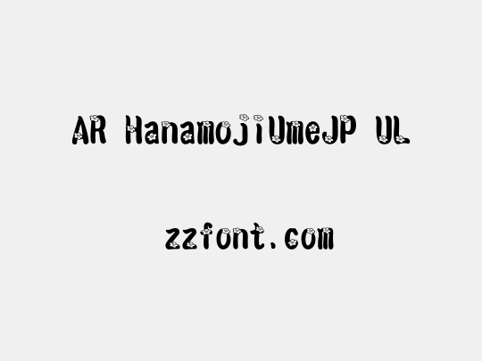 AR HanamojiUmeJP UL