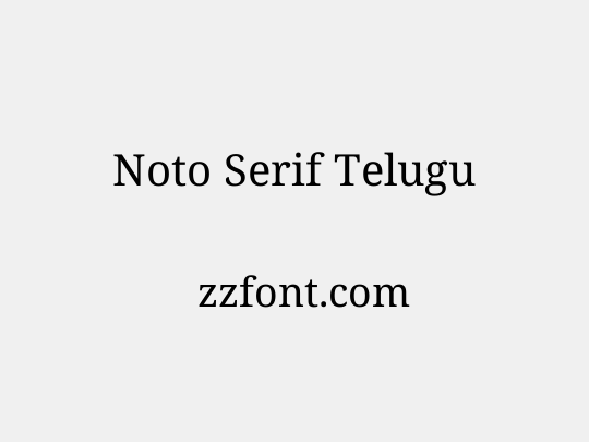 Noto Serif Telugu