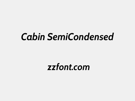 Cabin SemiCondensed