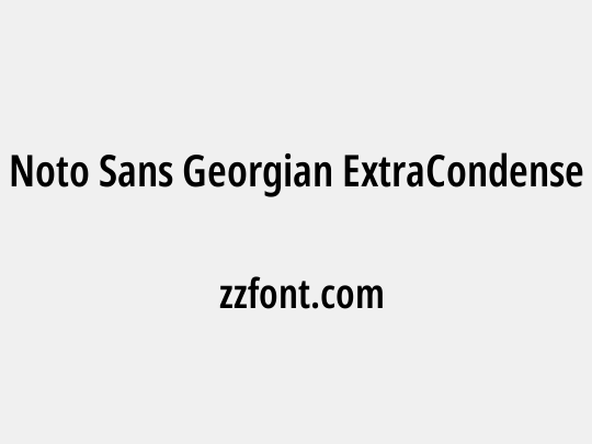 Noto Sans Georgian ExtraCondensed SemiBold