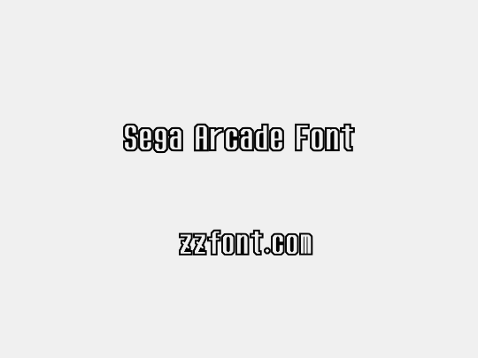 Sega Arcade Font