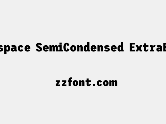 Trispace SemiCondensed ExtraBold