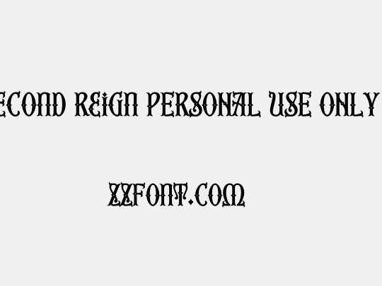 Second Reign PERSONAL USE ONLY Bd