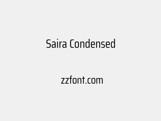 Saira Condensed