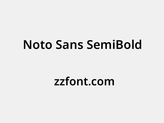 Noto Sans SemiBold