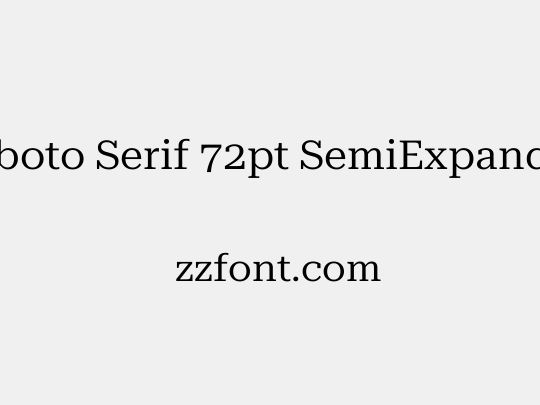 Roboto Serif 72pt SemiExpanded