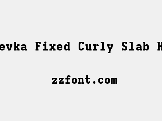 Iosevka Fixed Curly Slab HvEx