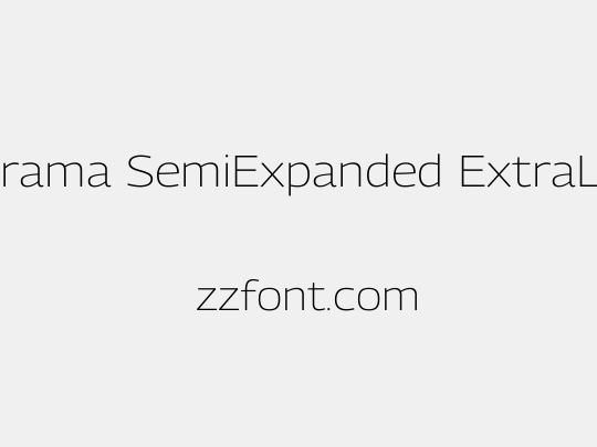 Georama SemiExpanded ExtraLight