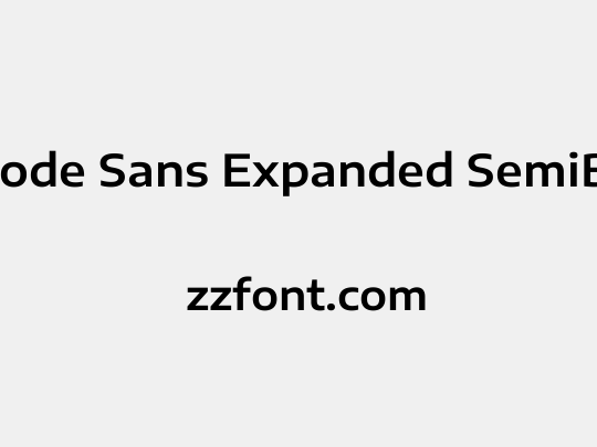 Encode Sans Expanded SemiBold