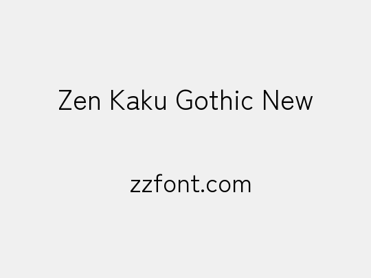 Zen Kaku Gothic New