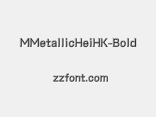 MMetallicHeiHK-Bold