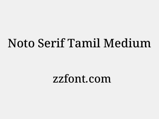 Noto Serif Tamil Medium