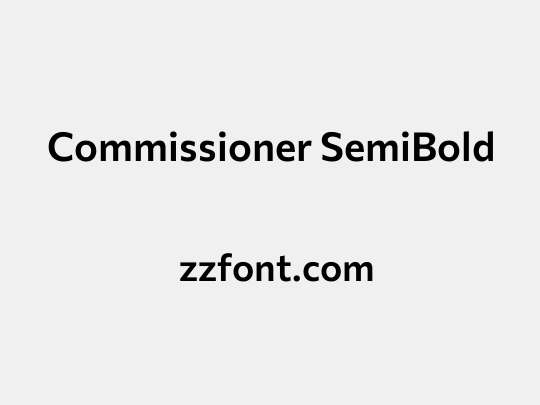 Commissioner SemiBold