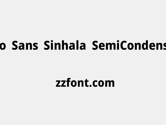 Noto Sans Sinhala SemiCondensed ExtraBold