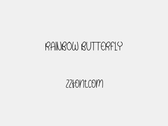 RAINBOW BUTTERFLY