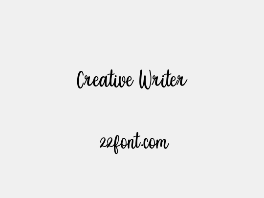 Creative Writer