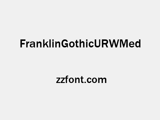 FranklinGothicURWMed