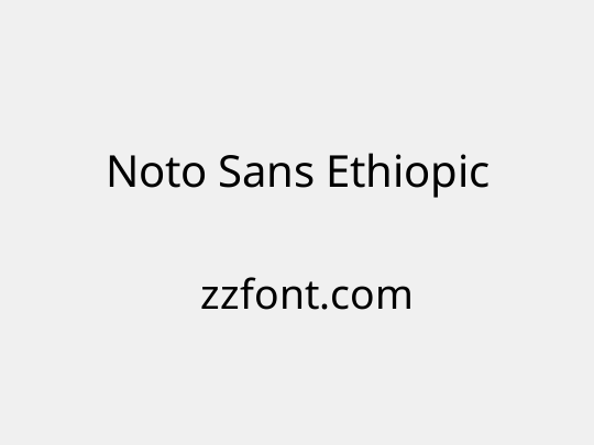 Noto Sans Ethiopic