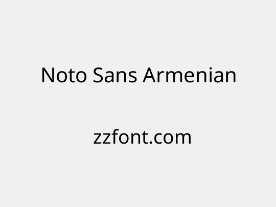 Noto Sans Armenian