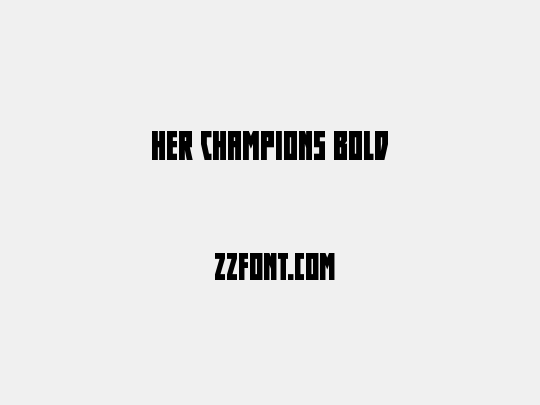 Her Champions Bold