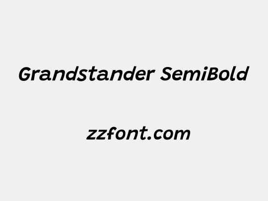 Grandstander SemiBold