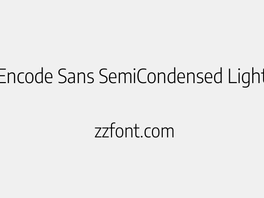 Encode Sans SemiCondensed Light