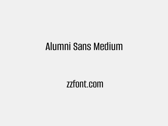 Alumni Sans Medium