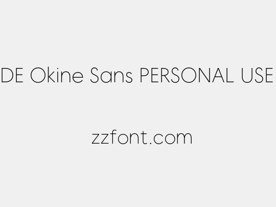 MADE Okine Sans PERSONAL USE Thin